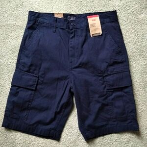 NWT 29 Levi's Carrier Cargo Shorts Navy Blue NEW